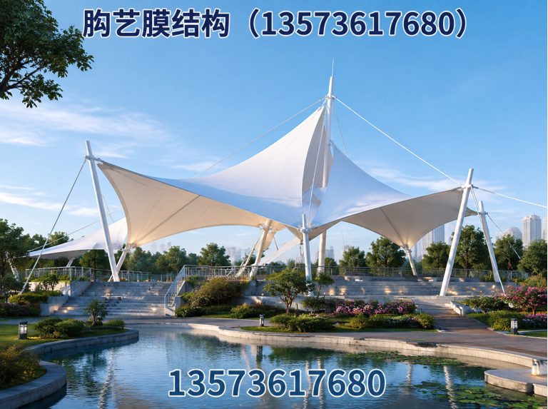 坊子区膜结构车棚展示图