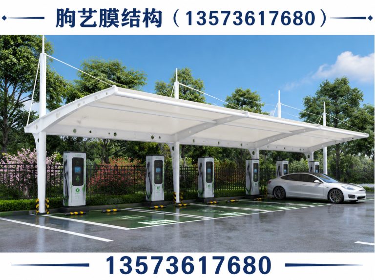 坊子区充电桩车棚展示图